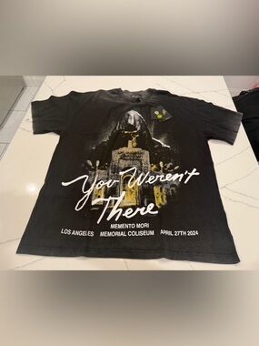 Darc Sport You Weren’t ThereBlack Graphic Concert T-Shirt with Yellow Accent